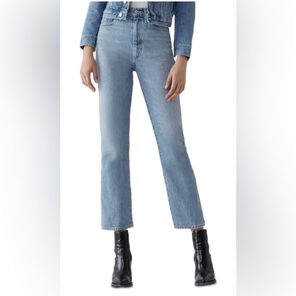 Agolde Pinch Waist Zip Fly High Rise Light Indigo Blue Jeans Size 31